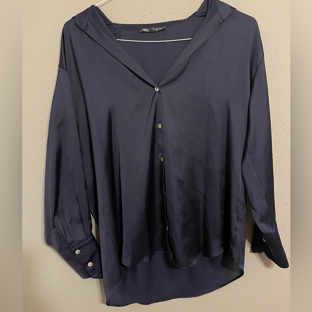 Zara oversized Women’s Large button up shirt.